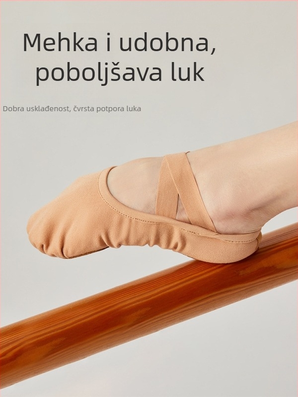 Plesne cipele - unisex za balet i moderni ples, prozračne, lagane, otporne, potplata od teleće kože