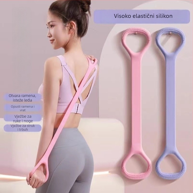TPR napinjač za otvaranje ramena i istezanje leđa — 8-figurni napinjač za kućni fitness