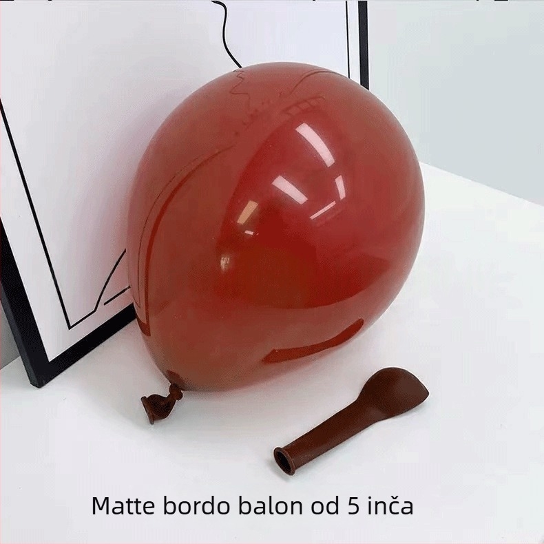 Lateks baloni, mat završna obrada, okrugli oblik — Brand Jinyao; Materijal: lateks; Vrsta balona: lateks balon