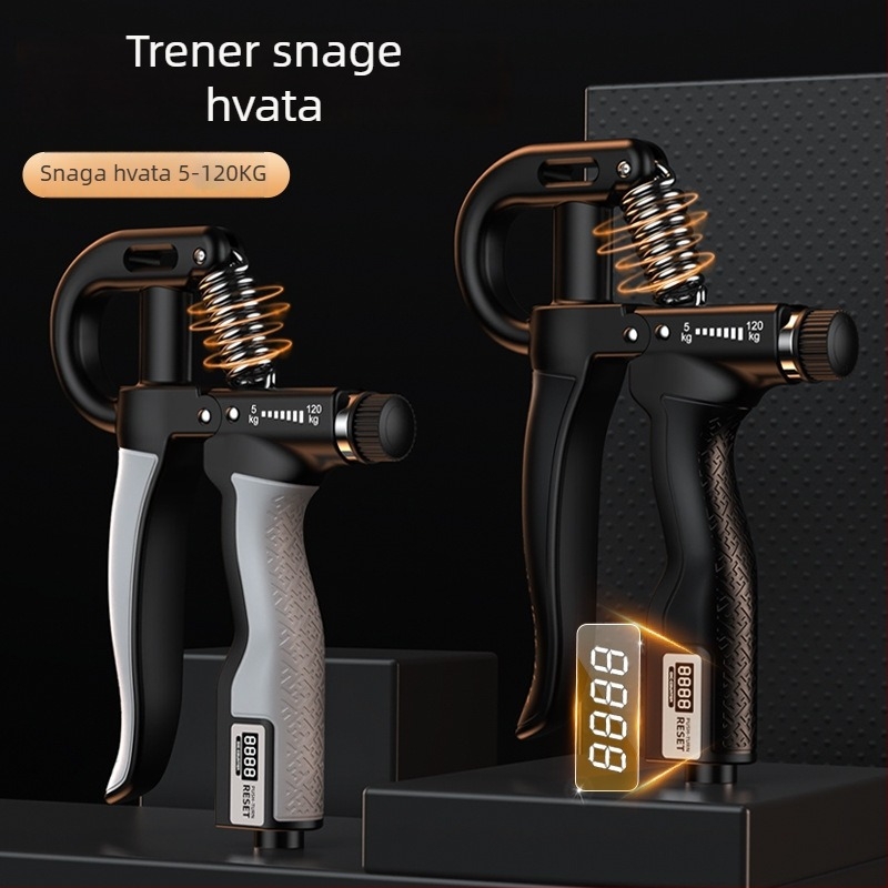 R-tipa metalni podesivi trener za stisak, PP materijal, za snagu prstiju, stiska i zgloba, fitness oprema