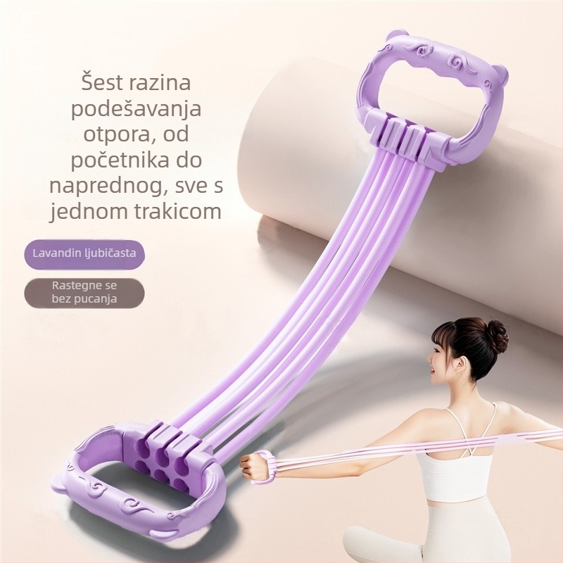 Napinjač za trening leđa s 6 razina podešavanja, PP materijal, gumeni pojas — za tinejdžere, oblikuje ramena i leđa