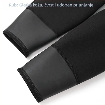 Ouzo 3 mm neopren hlače za muškarce s koljenom zaštitom — wetsuit za plivanje, surfanje i ronjenje; podstava 100% najlon