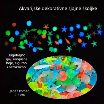 Luminizirajući kamen za akvarij – dekorativni kamen za dno, pogodan za kornjače i ribice