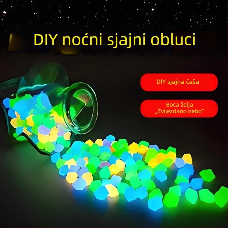 Luminizirajući kamen za akvarij – dekorativni kamen za dno, pogodan za kornjače i ribice