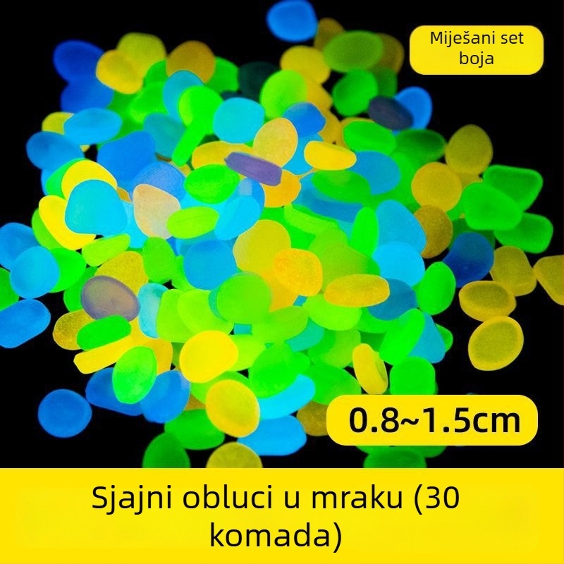 Luminizirajući kamen za akvarij – dekorativni kamen za dno, pogodan za kornjače i ribice