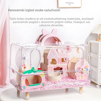 Kano kavez za hamstere, plastični, pravokutnog oblika, s ventilacijom i jednostavnim za čišćenje, za unutarnju upotrebu