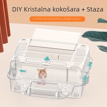 Kristalni kavez za hamstera NOMOY PET — plastični, za hamstera, četiri sezone