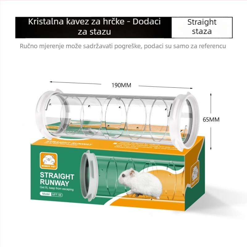 Kristalni kavez za hamstera NOMOY PET — plastični, za hamstera, četiri sezone