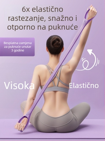 Figure-8 TPE napinjač za pokretljivost ramena i tonus leđa – kućna fitness traka za žene