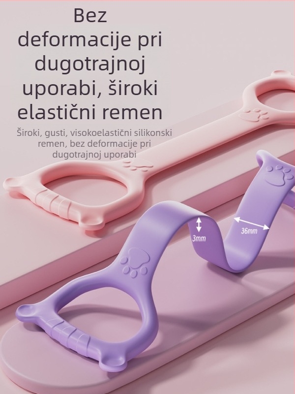 Figure-8 TPE napinjač za pokretljivost ramena i tonus leđa – kućna fitness traka za žene