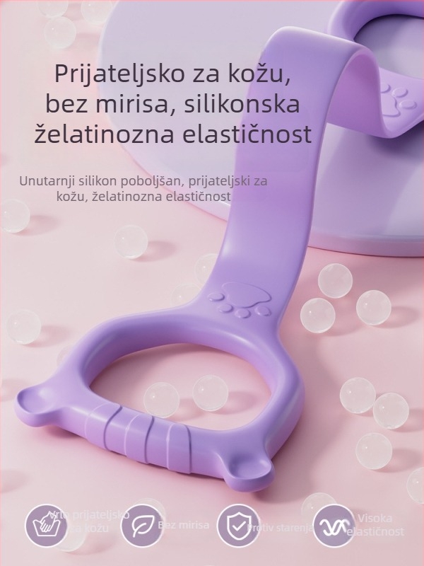 Figure-8 TPE napinjač za pokretljivost ramena i tonus leđa – kućna fitness traka za žene