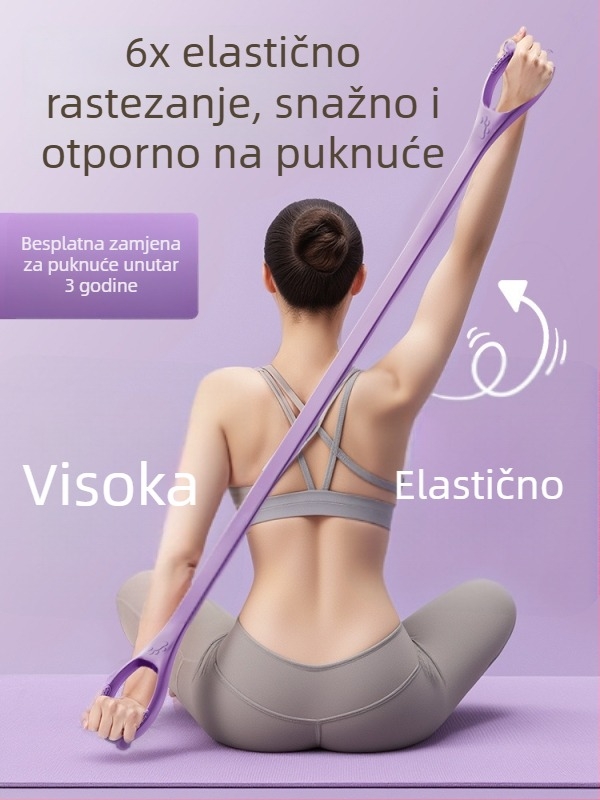 Figure-8 TPE napinjač za pokretljivost ramena i tonus leđa – kućna fitness traka za žene