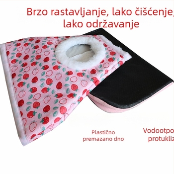 U-oblika gnijezda za hrčak od spužve, unutarnja upotreba, četiri sezone, minimalistički stil, zabava, toplina i odmor