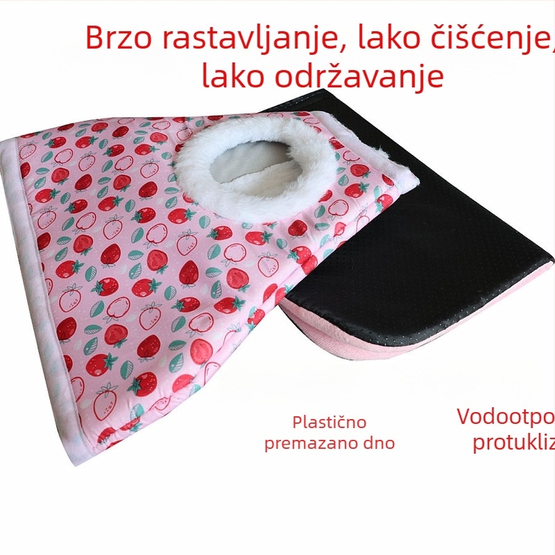 U-oblika gnijezda za hrčak od spužve, unutarnja upotreba, četiri sezone, minimalistički stil, zabava, toplina i odmor