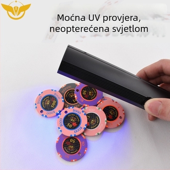 Ručni UV uređaj za provjeru čipova, 5 LED, aluminijsko kućište