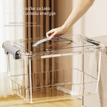 Prozirna PP kutija za skladištenje, ručna drška, zatvaranje klikom, modeli JLSD01/02/03/04