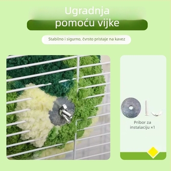 Tekstilno ptičje gnijezdo za papige i male ptice, zimsko toplo gnijezdo, viseće gnijezdo za uzgoj, podrijetlo Zhejiang