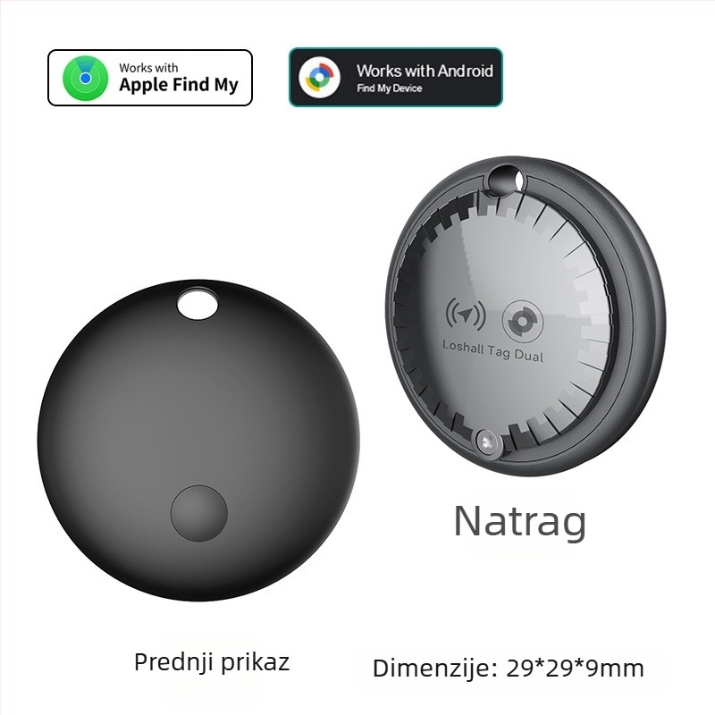 Lokalizator predmeta F03c | Baterija 210 mAh • Bežični doseg 50 m • Dimenzije 29×29×9 mm • Težina 7,2 g