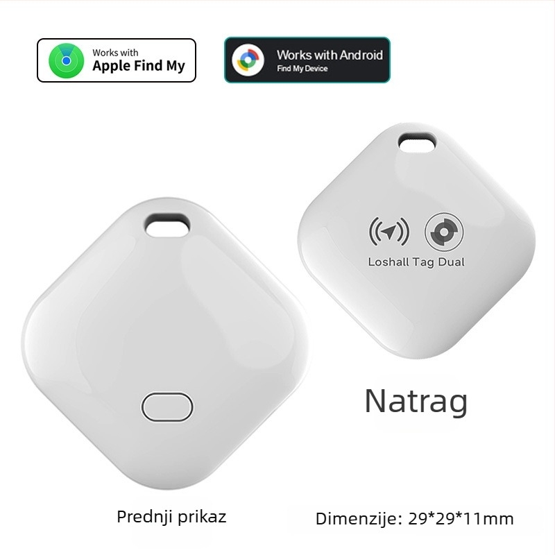 Lokalizator predmeta F03c | Baterija 210 mAh • Bežični doseg 50 m • Dimenzije 29×29×9 mm • Težina 7,2 g