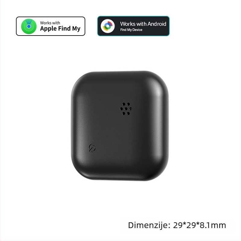 Lokalizator predmeta F03c | Baterija 210 mAh • Bežični doseg 50 m • Dimenzije 29×29×9 mm • Težina 7,2 g