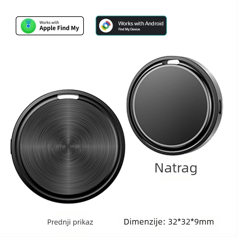 Lokalizator predmeta F03c | Baterija 210 mAh • Bežični doseg 50 m • Dimenzije 29×29×9 mm • Težina 7,2 g