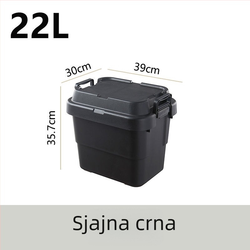Automobilska kutija za kampiranje, ojačana, velika kapaciteta, kvadratna plastična kutija, prijenosna i višenamjenska, 100% novi materijal