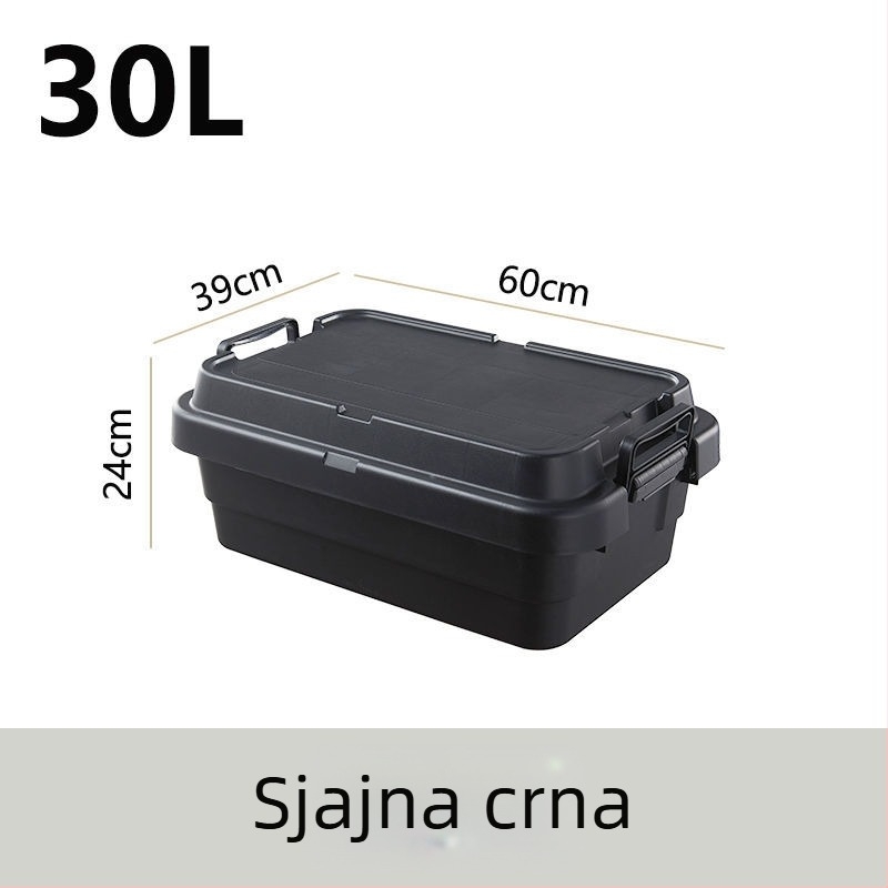 Automobilska kutija za kampiranje, ojačana, velika kapaciteta, kvadratna plastična kutija, prijenosna i višenamjenska, 100% novi materijal