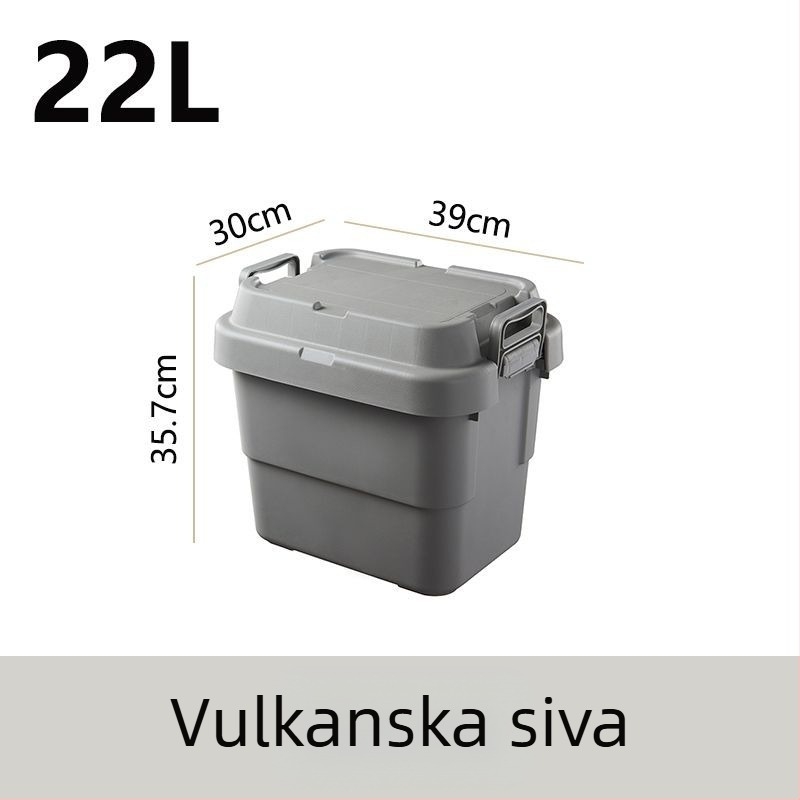 Automobilska kutija za kampiranje, ojačana, velika kapaciteta, kvadratna plastična kutija, prijenosna i višenamjenska, 100% novi materijal