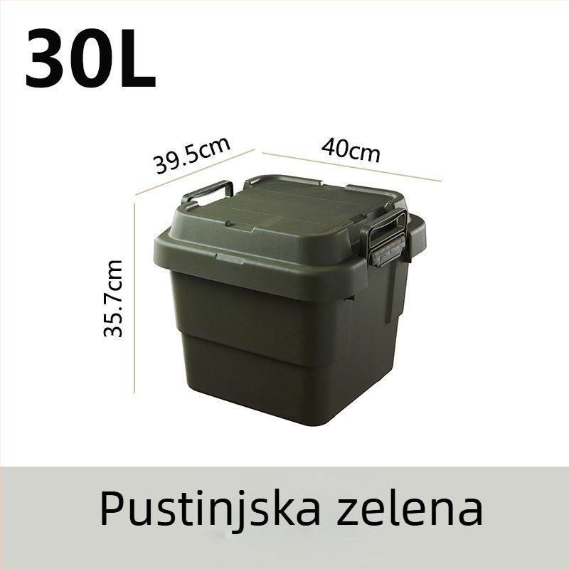 Automobilska kutija za kampiranje, ojačana, velika kapaciteta, kvadratna plastična kutija, prijenosna i višenamjenska, 100% novi materijal