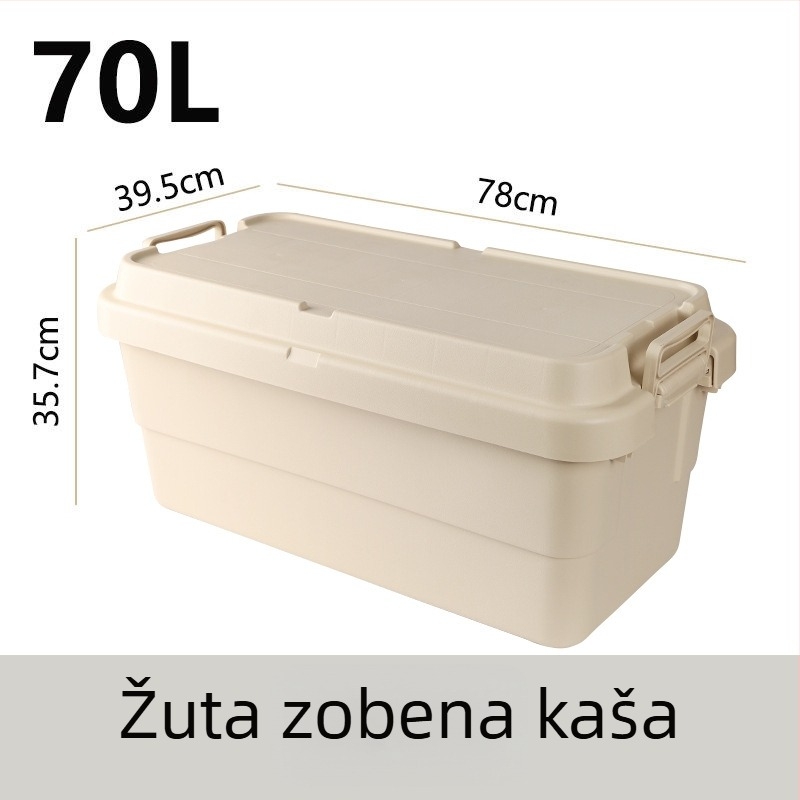 Automobilska kutija za kampiranje, ojačana, velika kapaciteta, kvadratna plastična kutija, prijenosna i višenamjenska, 100% novi materijal