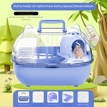 Kavez za hamstere, plastični, okruglog oblika, unutarnja upotreba, vodootporan