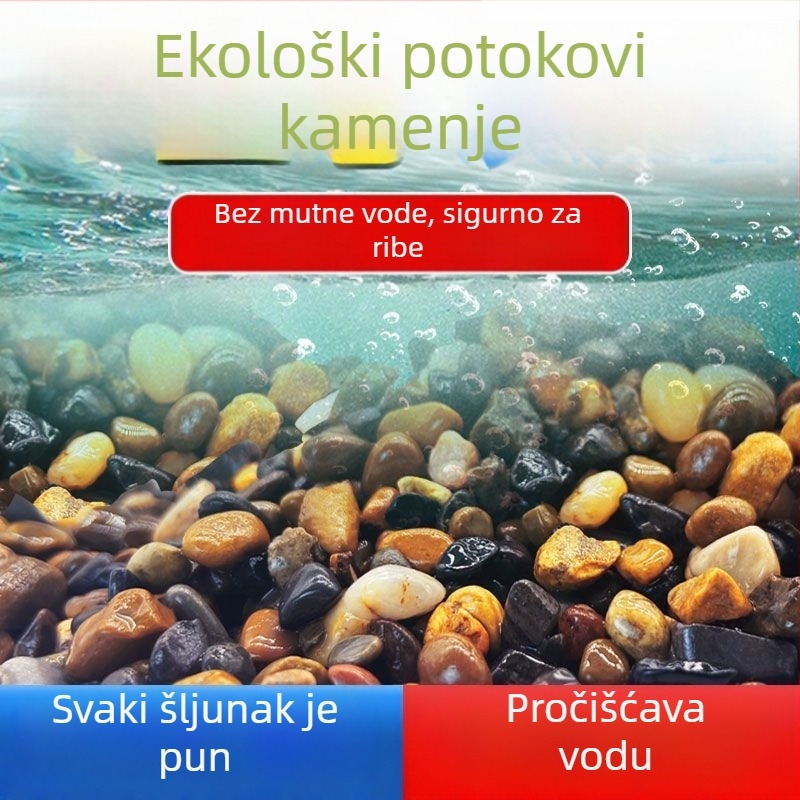 Podloga za akvarij – krajobrazno kamenje, mješavina kamenja za dno i dekoraciju pijeska