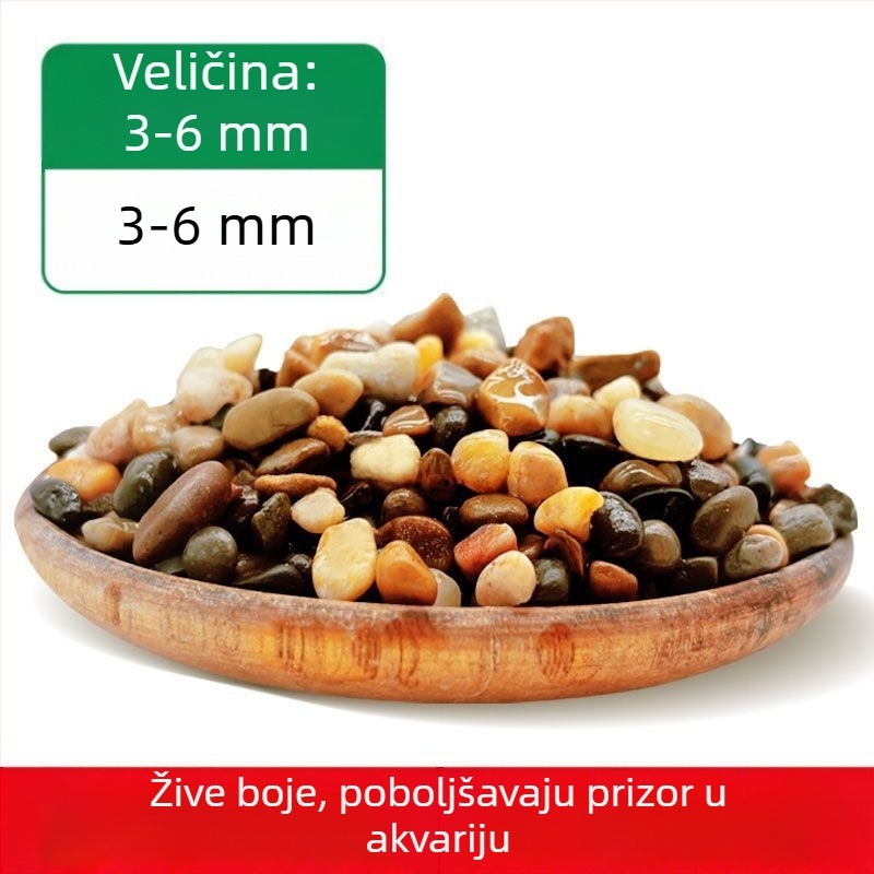 Podloga za akvarij – krajobrazno kamenje, mješavina kamenja za dno i dekoraciju pijeska