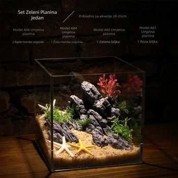 Akvariumska dekoracija od smole – rockery za akvarij, set za uređenje, brend Scenery