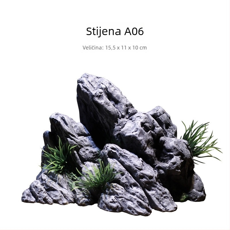 Akvariumska dekoracija od smole – rockery za akvarij, set za uređenje, brend Scenery