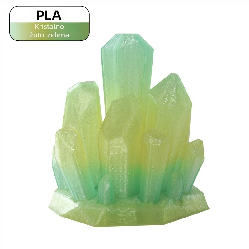 PLA filament za 3D ispis, kristalni efekt, 1 kg (Materijal: PLA; Težina: 1 kg; Marka: Ningmei Technology; Prilagodljivo: Da)