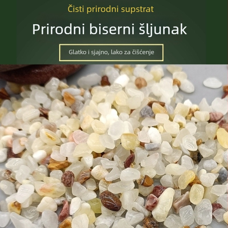 Podloga pijesan za akvarij – Pijesak od Perl Jadea, Prirodni Jade, Rain Flower kamen, Rainforest pijesan; Značka: Drugo; Uvoz: Ne