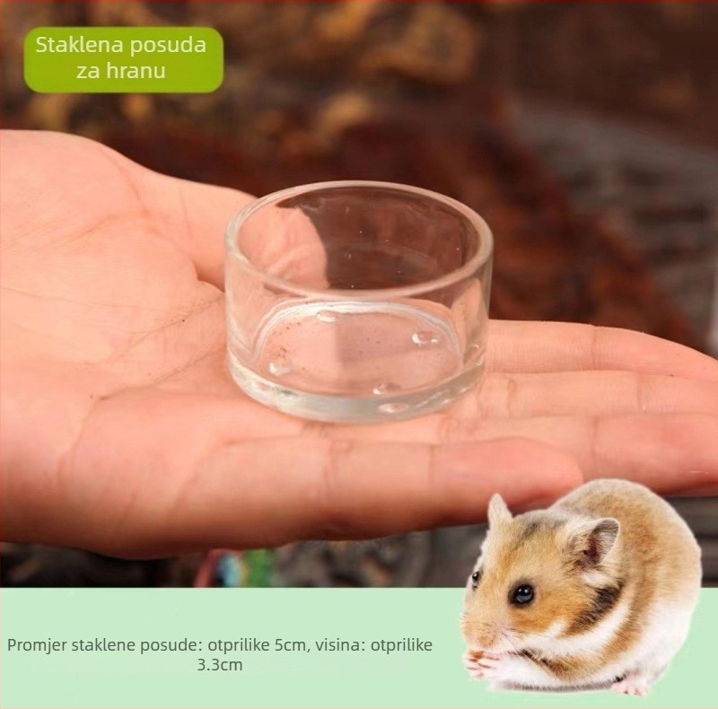 Keramička hranilica za hamster s dizajnom protiv prevrnuća; kategorija: pribor za kućne ljubimce; Licencirana privatna marka: Da