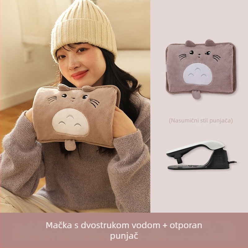 Nacionalni standard – nabavljiva električna boca za toplu vodu – 220V, 400W, flanel materijal, otporan na eksploziju grijač, za zagrijavanje trbuha