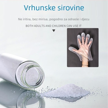 Debljane jednokratne rukavice, TPE, prozirne, otporne na masnoće, za catering i kućnu upotrebu.