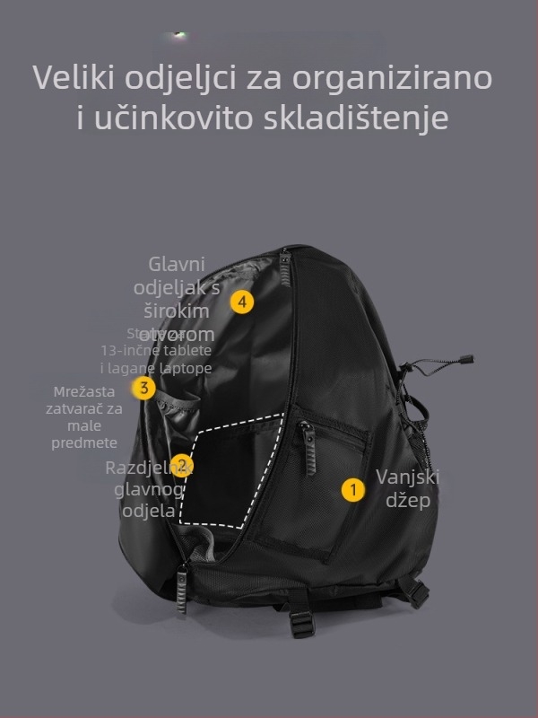 Exploring poliesterska vanjska sportska visića torba — vodootporna, otporna na habanje, može se skladištiti