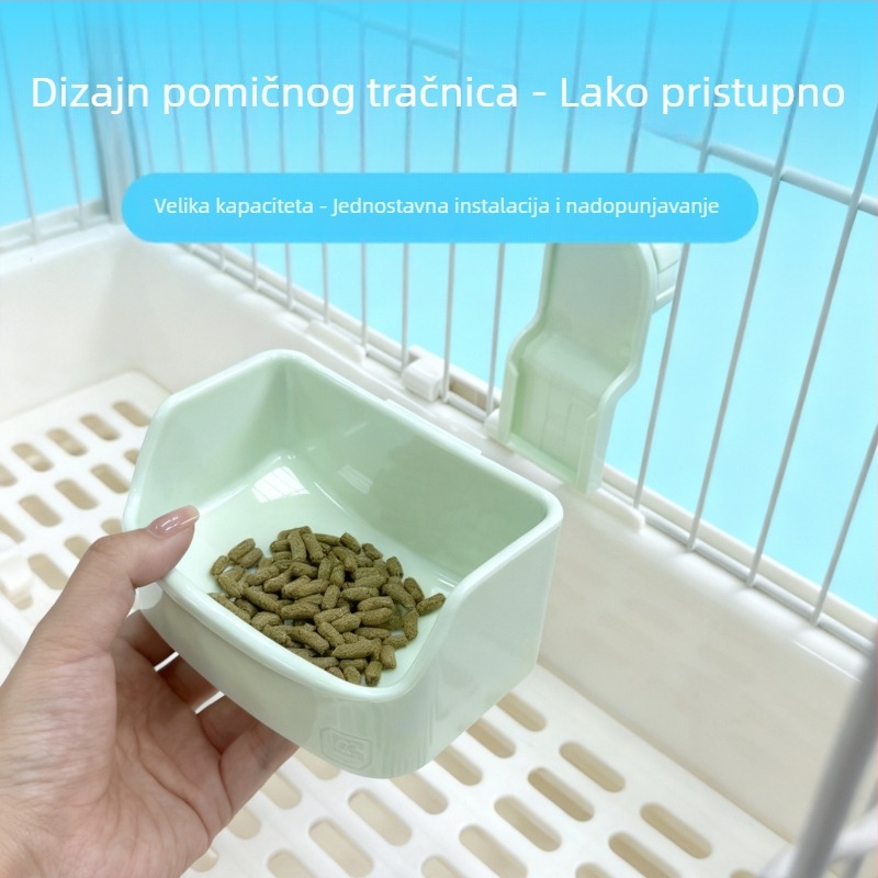 Monster Box viseća posuda za hranu za zeca – PVC, debela, otporna na grizenje, otporna na prevrnuće