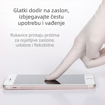 Nitrilne jednokratne rukavice – deblje, vodootporne i otporne na ulje za pranje posuđa i kuhinjsko čišćenje (izvlačivi tip)