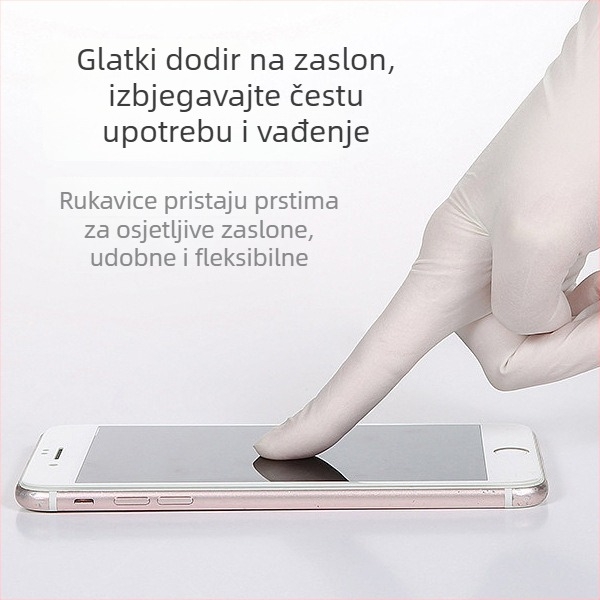 Nitrilne jednokratne rukavice – deblje, vodootporne i otporne na ulje za pranje posuđa i kuhinjsko čišćenje (izvlačivi tip)