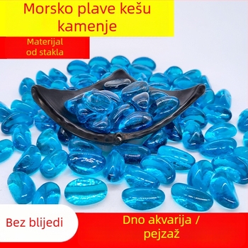 Dno akvarija – krajinski kameni, Cashew kameni, kristalno stakleni pijesak, mikro krajinska dekoracija