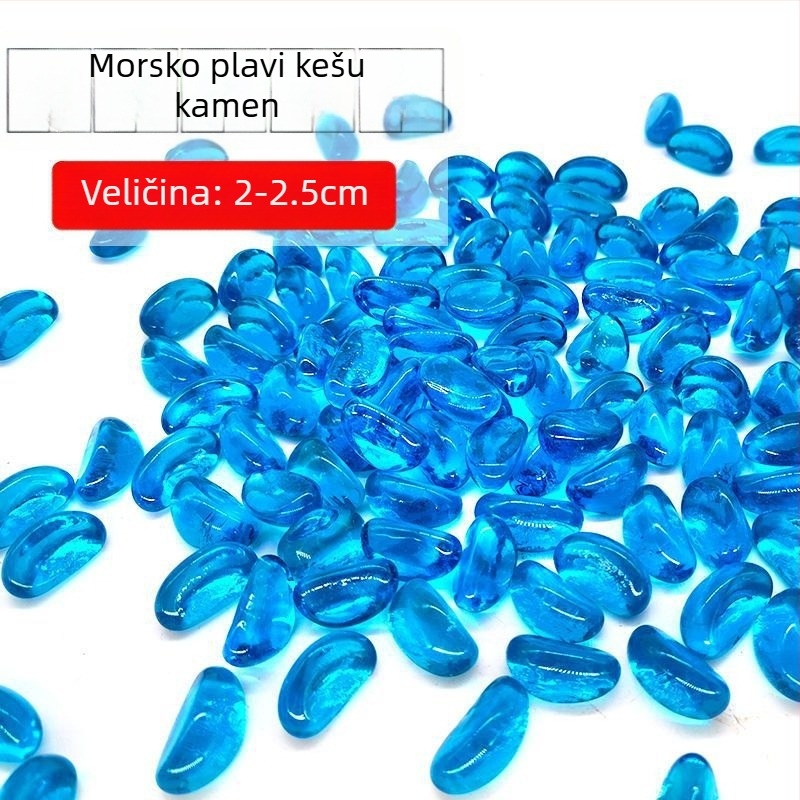 Dno akvarija – krajinski kameni, Cashew kameni, kristalno stakleni pijesak, mikro krajinska dekoracija