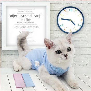 Mačje odjeće za postoperativnu rehabilitaciju nakon sterilizacije — prozračna, elastična, protiv lizanja, od pamuka, Dalton Family