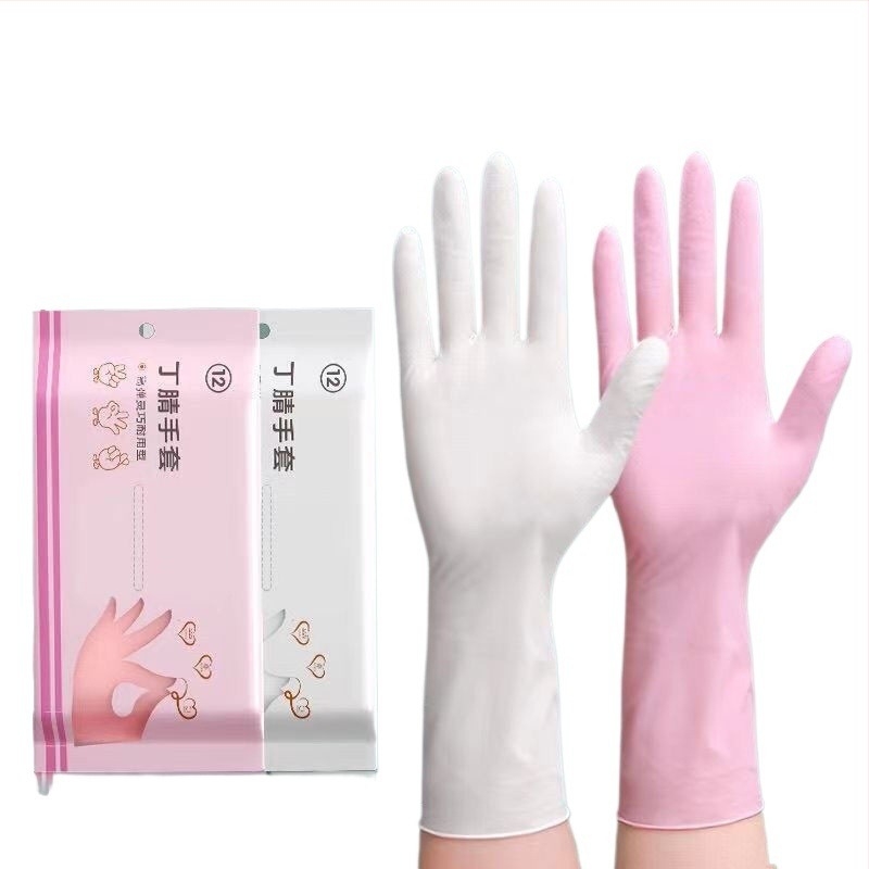 Ekstraduge jednokratne lateks rukavice, vodootporne, za kuhinju i pranje posuđa, izdržljive