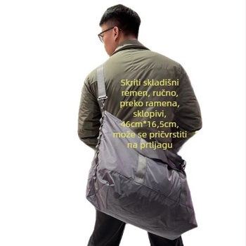 Najlon torba preko ramena za pohranu – 20–35L, prozračna, vodootporna, ultra lagana, unisex, ležerno putovanje i outdoor sportovi