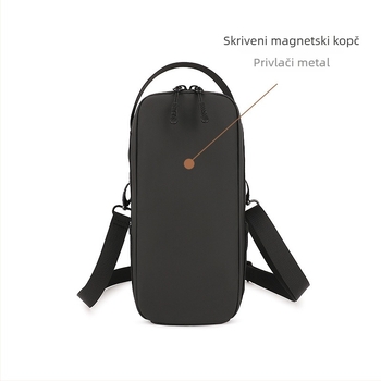 Crossbody torba za gym s magnetskim držačem za bočicu, džep za telefon i ključe, vodootporna i otporna na habanje